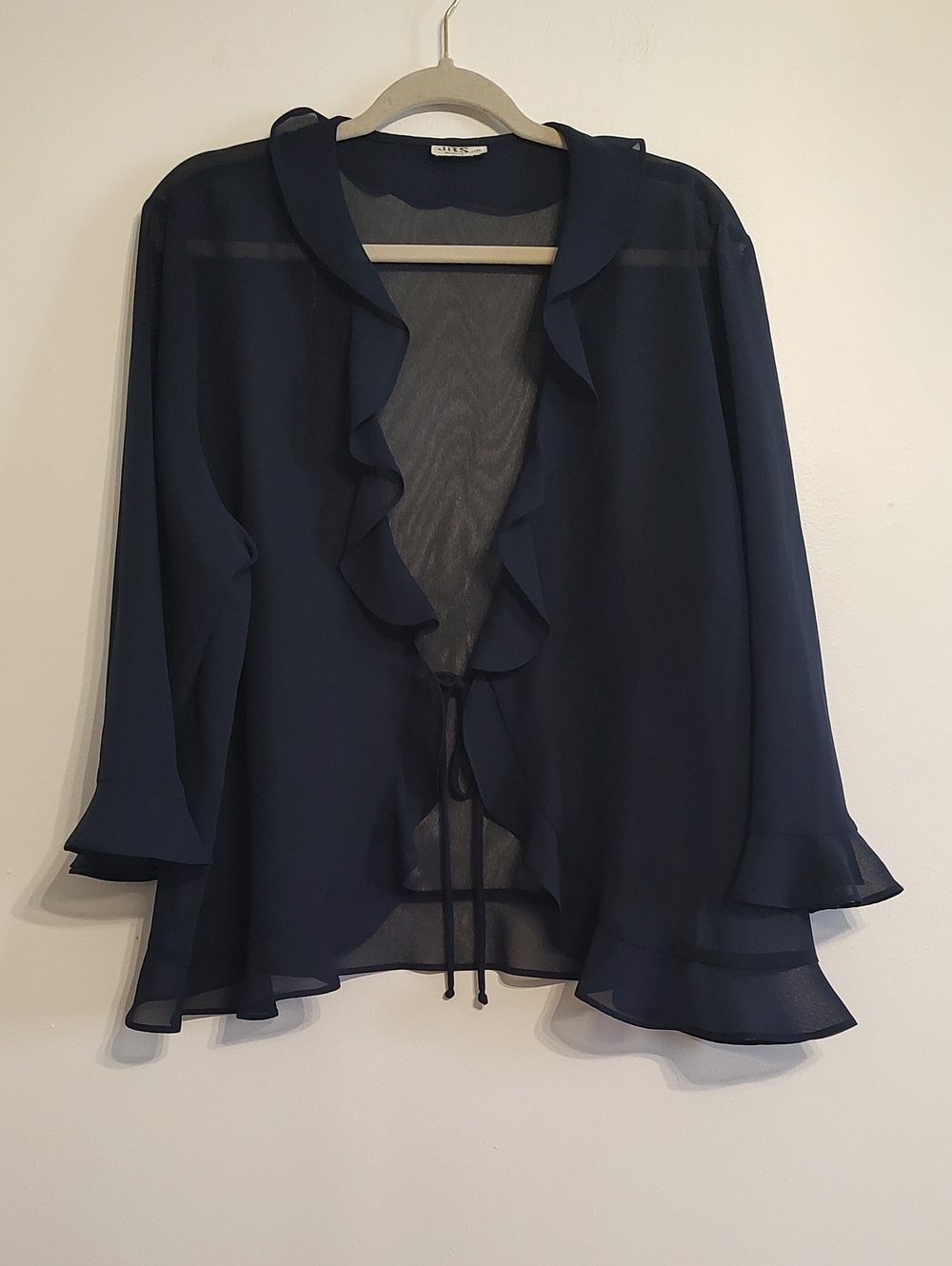 J.B.S. Navy Women’s Blouse with Label Detail